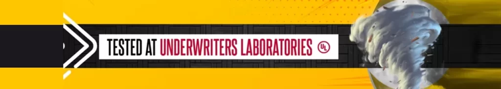 Tested at underwriters laboratories